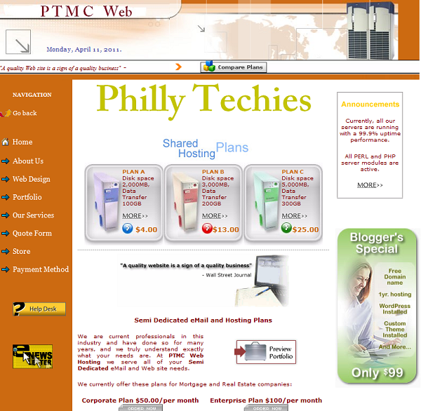 Old PTMC Web page!